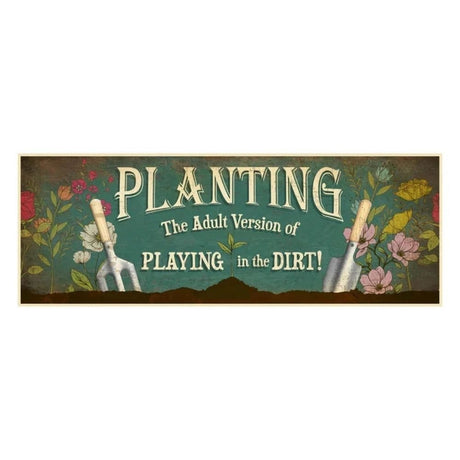 Primus Planting Hanging Metal Wall Sign - Old Railway Line Garden Centre