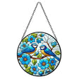 Primus Stained Glass Hanging Blue Tit Suncatcher - Old Railway Line Garden Centre