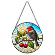 Primus Stained Glass Hanging Robin Suncatcher - Old Railway Line Garden Centre