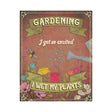 Primus Wet My Plants Hanging Metal Wall Sign - Old Railway Line Garden Centre