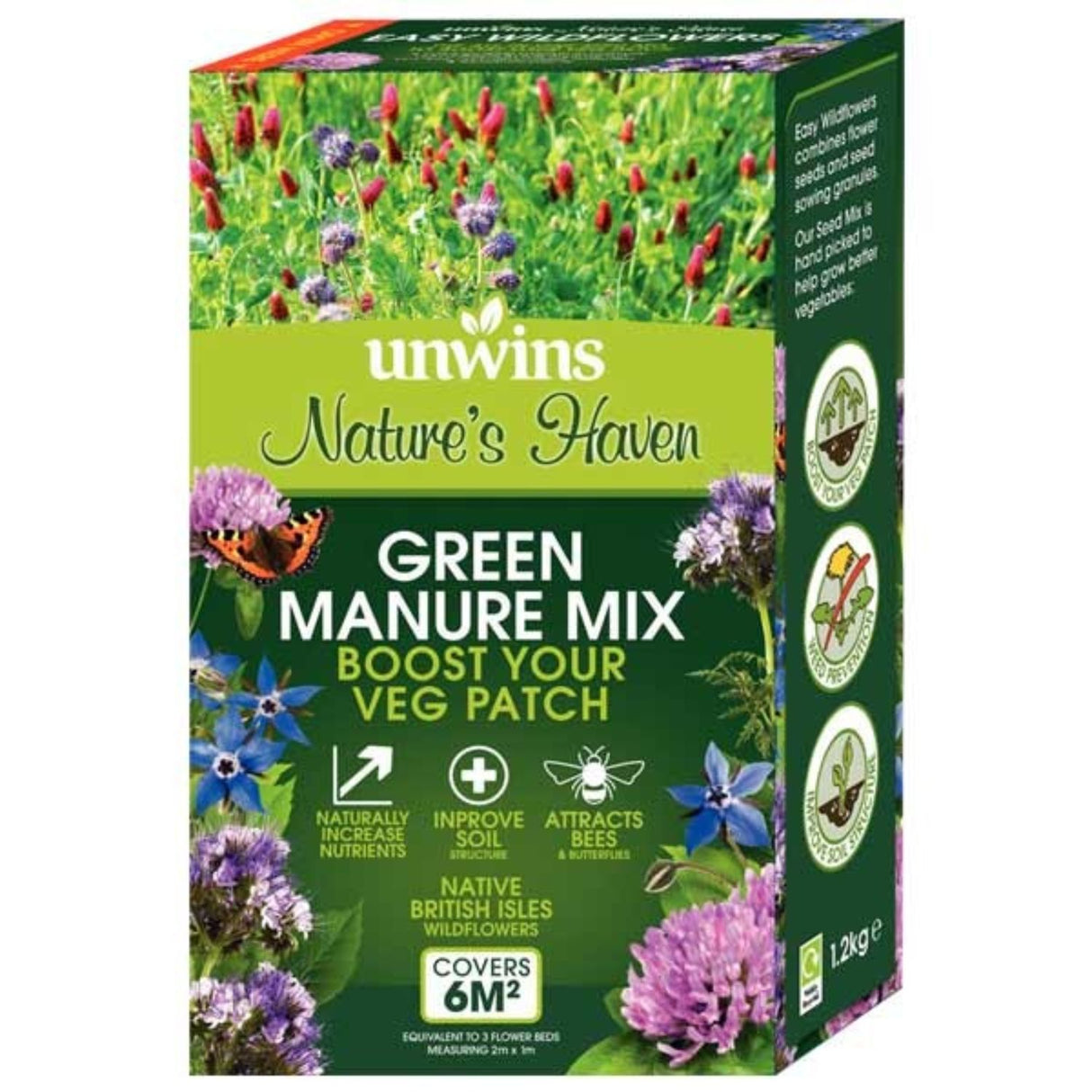 Unwins Nature's 1.2kg Haven Green Manure Mix
