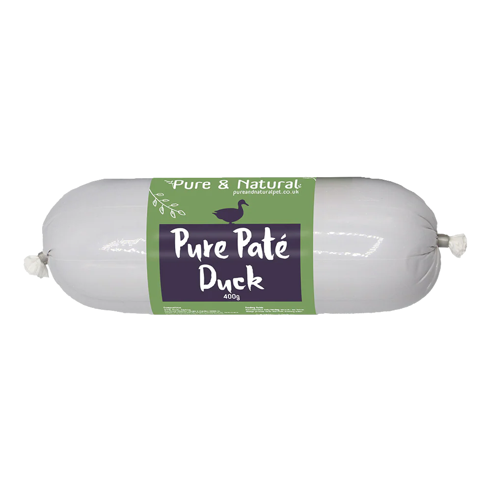 Pure & Natural 80g Duck Pate Sausage for Dogs