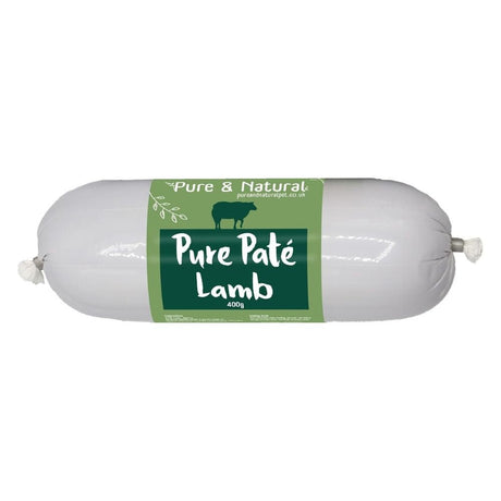 Pure & Natural 400g Lamb Pate Sausage for Dogs - Old Railway Line Garden Centre