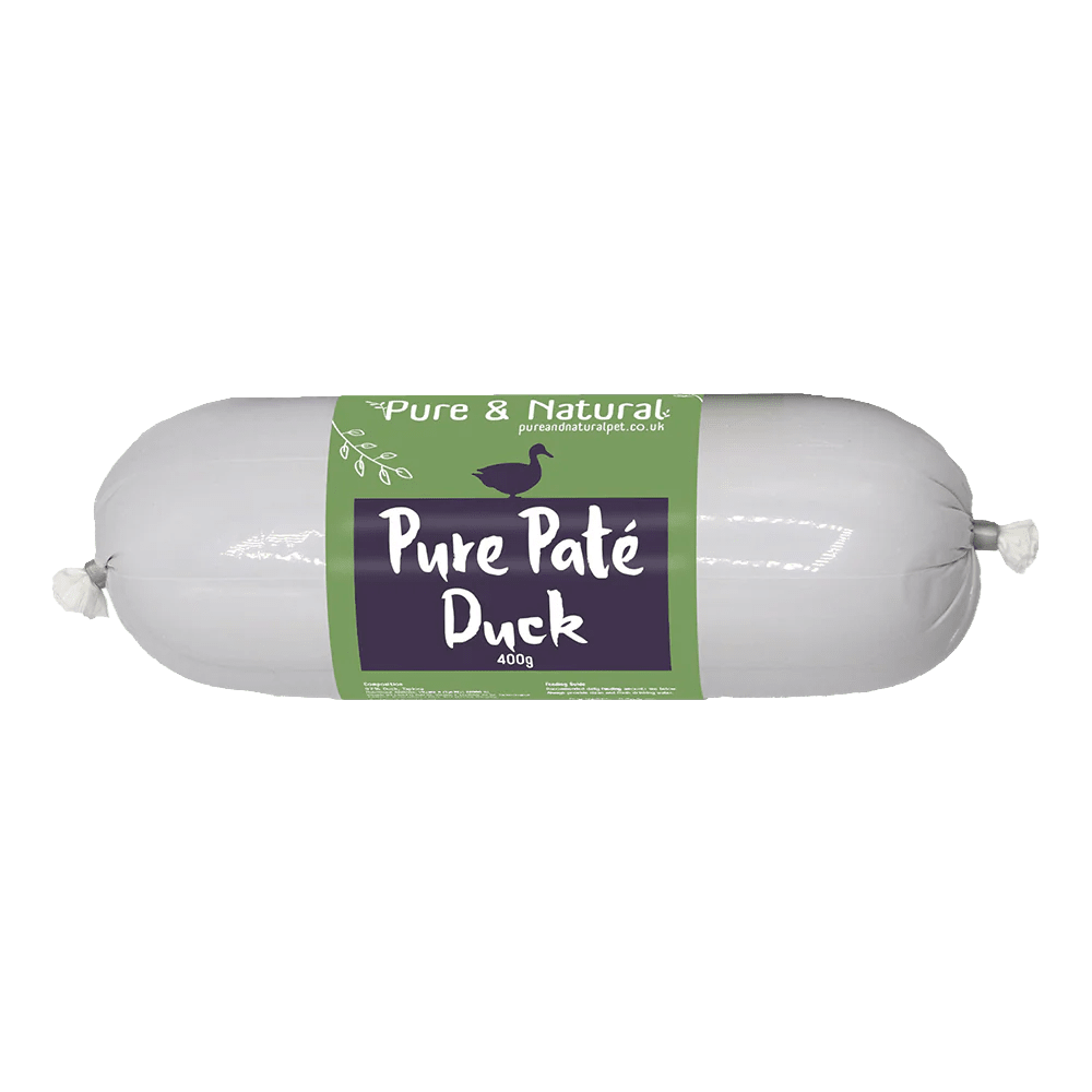 Pure & Natural 80g Duck Pate Sausage for Dogs - Old Railway Line Garden Centre