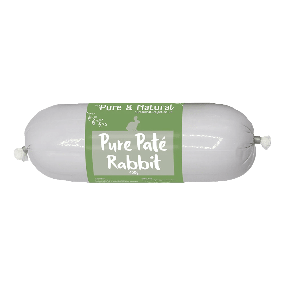 Pure & Natural 80g Rabbit Pate Sausage for Dogs - Old Railway Line Garden Centre