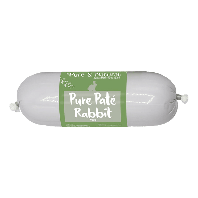 Pure & Natural 80g Rabbit Pate Sausage for Dogs - Old Railway Line Garden Centre
