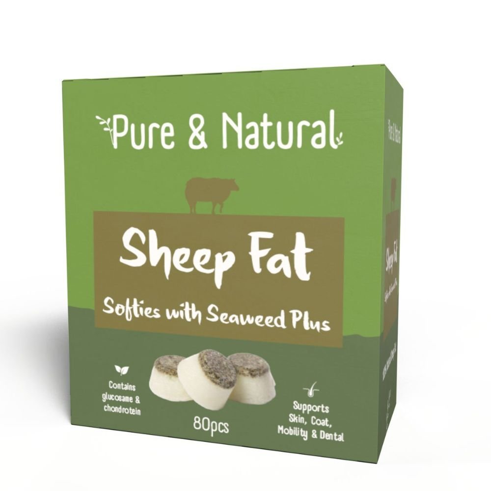 Pure & Natural Sheep Fat Softies with Seaweed - 80 Pack - Old Railway Line Garden Centre