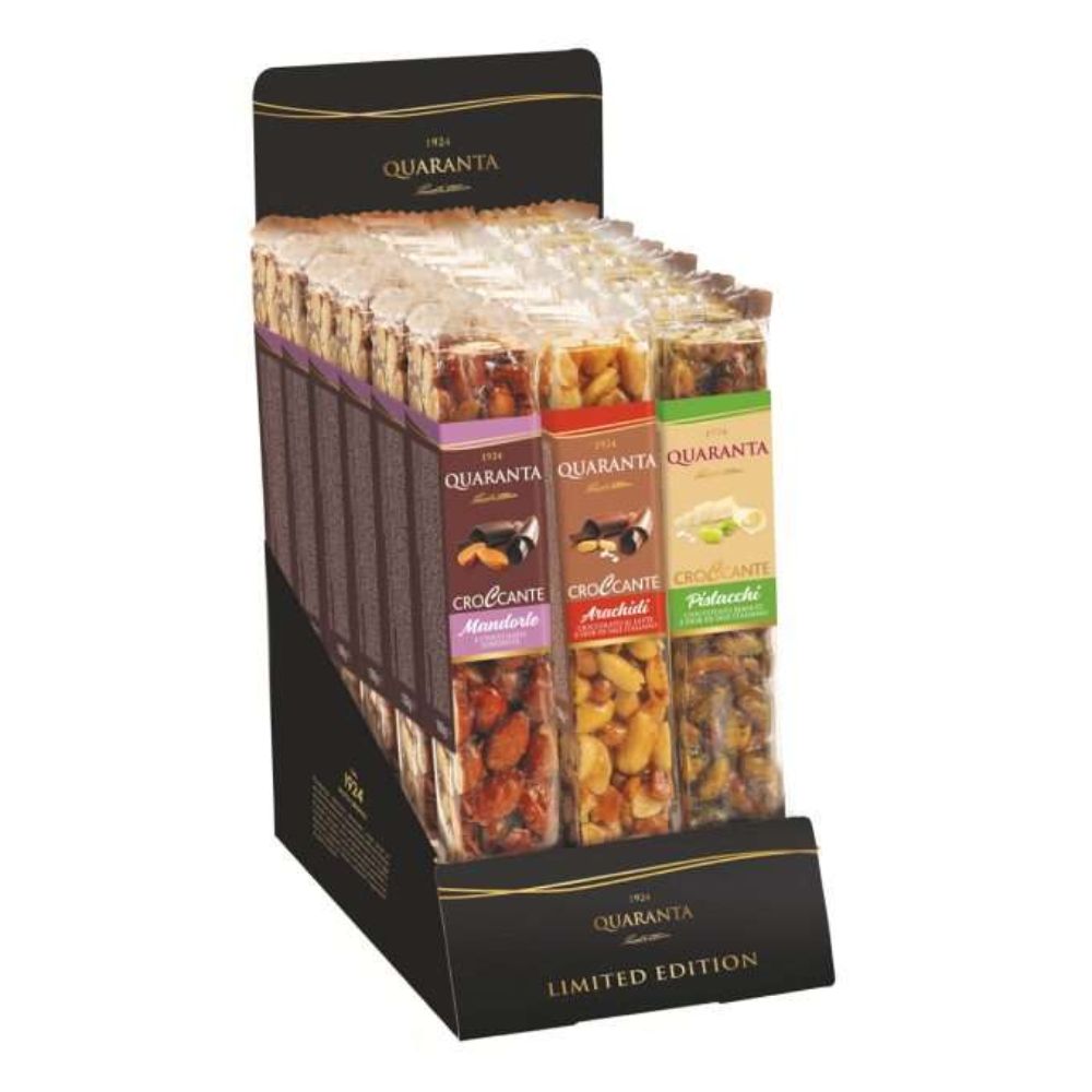 Quaranta Chocolate Base Brittle Bars (Choice of 3)