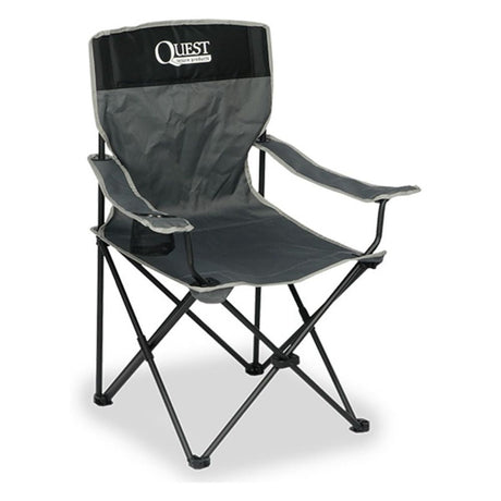 Quest Leisure Autograph Festival Camping Chair - Black - Old Railway Line Garden Centre