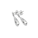 Hot Diamonds 24mm Teardrop Earrings - Silver