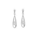Hot Diamonds 24mm Teardrop Earrings - Silver