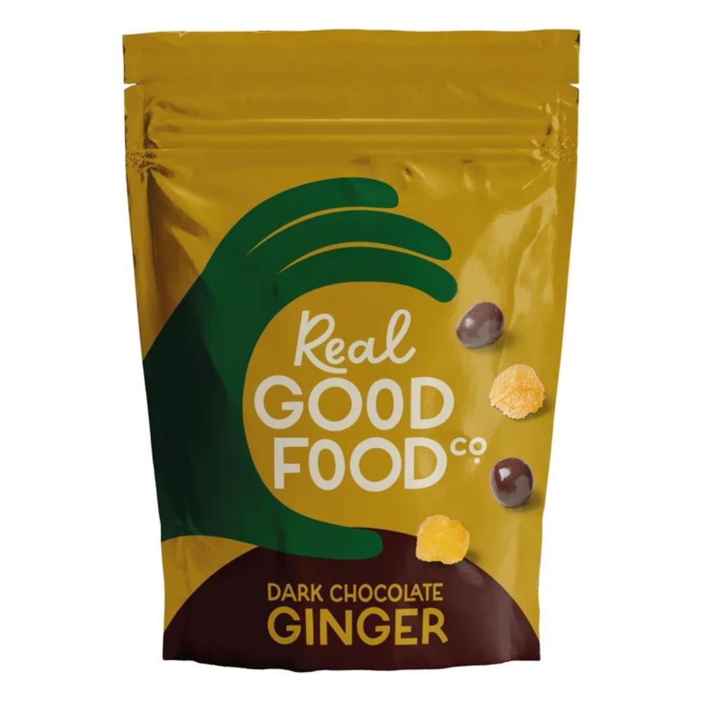 Real Good Food Co 150g Dark Chocolate Ginger