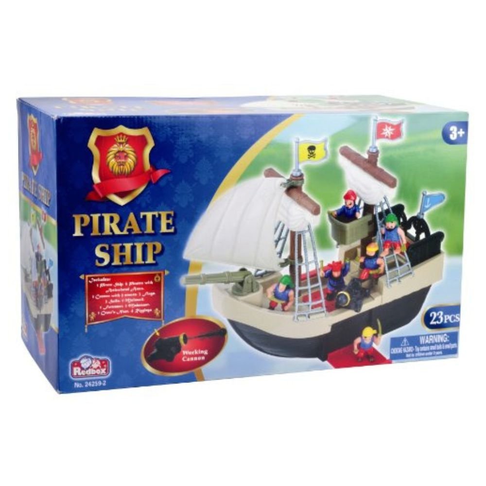 Redbox Pirate Ship Play Set (23 Pieces) - Old Railway Line Garden Centre