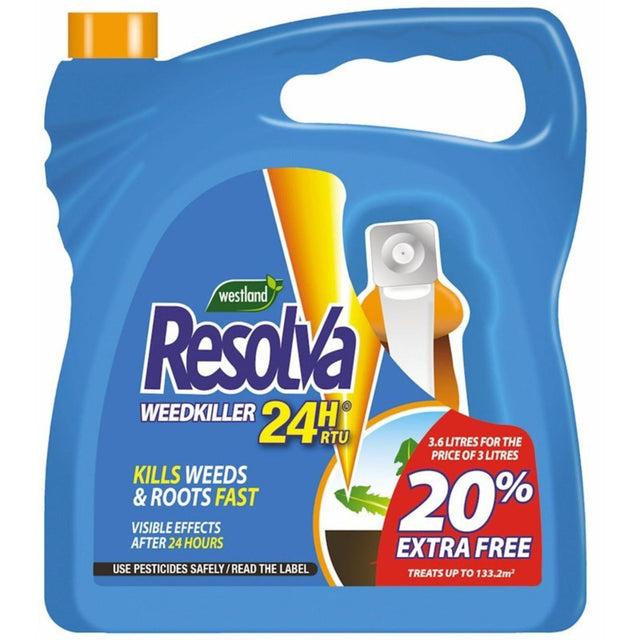 Resolva 3.6L Ready to Use 24H Weed Killer - Old Railway Line Garden Centre