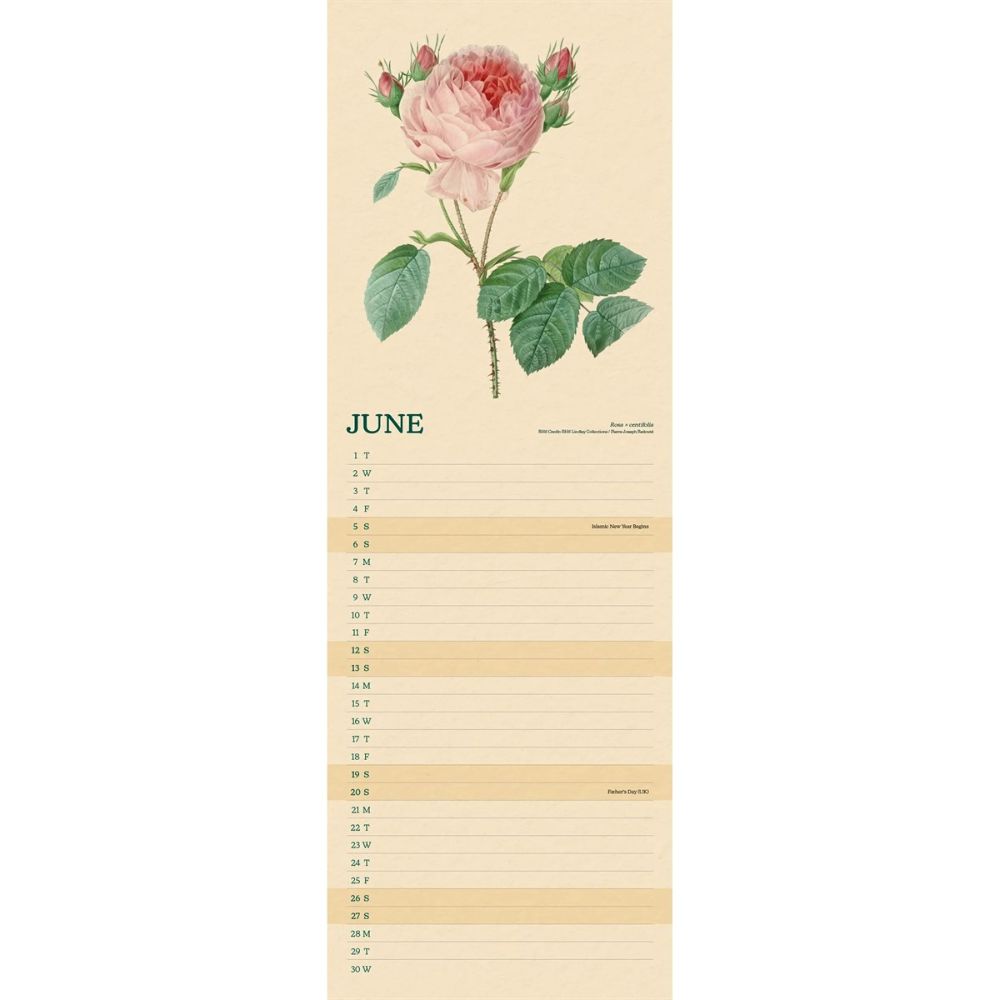 RHS Flowers 2027 Slim Wall Calendar
