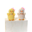 Richard Lang 11cm Bunny Hops Standing Chick with Flower Soft Plush Toy (Choice of 2) - Old Railway Line Garden Centre