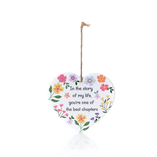 Richard Lang 15cm Bright & Beautiful Ceramic 'You're The Best' Hanging Heart - Old Railway Line Garden Centre