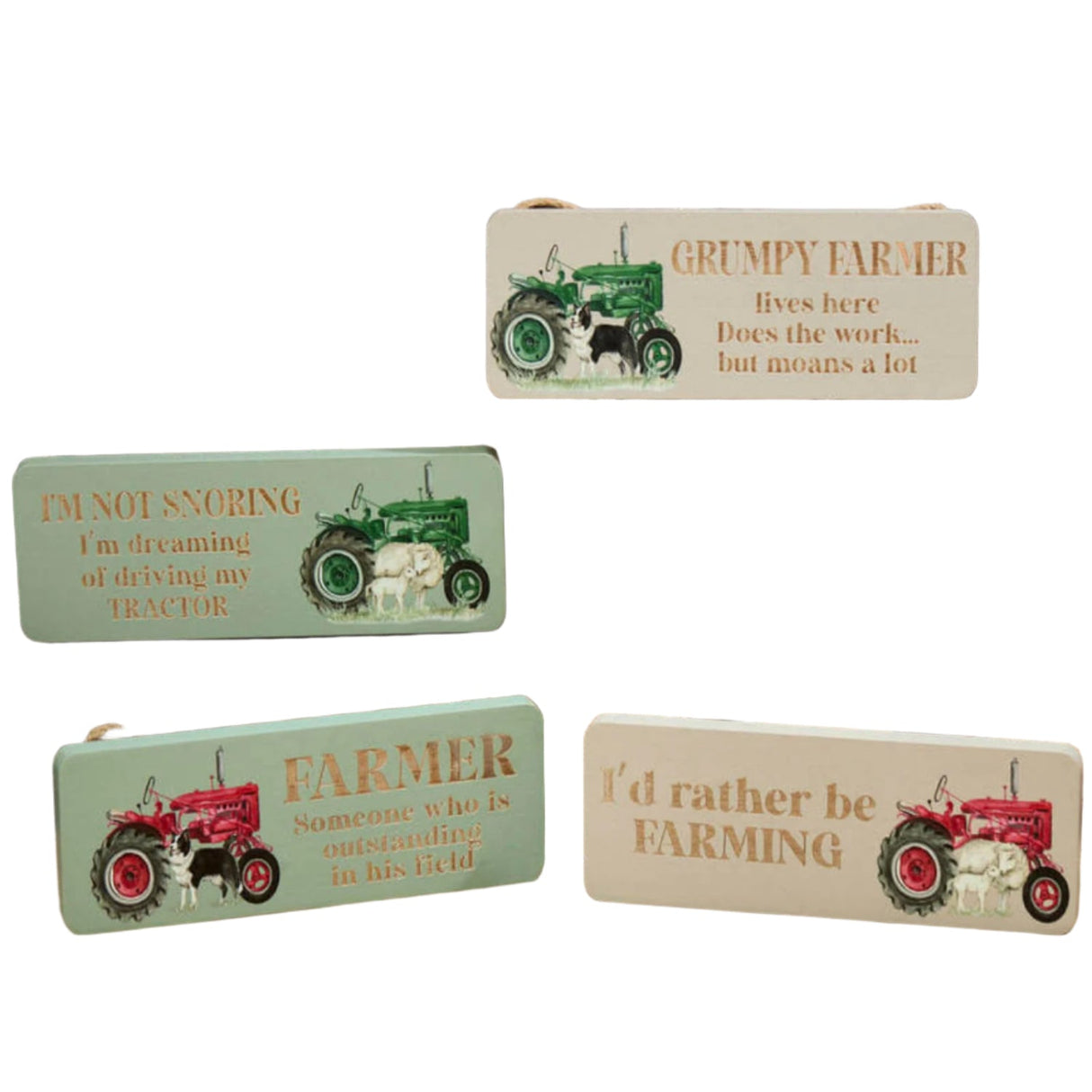 Richard Lang Farm Tractor Plaque (Choice of 4) - Old Railway Line Garden Centre