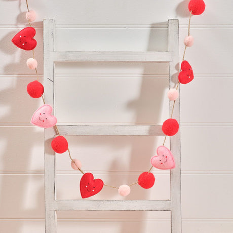 Richard Lang 100cm Pink & Red Love Heart Garland