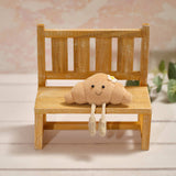 Richard Langs 10cm Farmhouse Croissant Shelf Sitter Soft Plush Toy - Old Railway Line Garden Centre