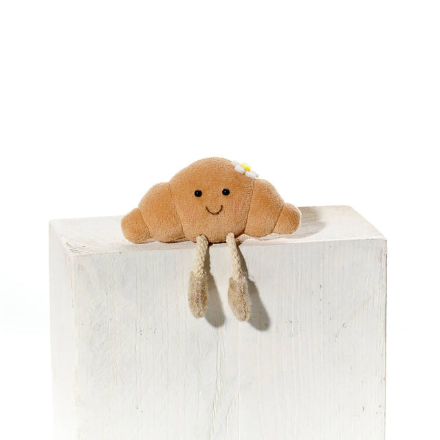 Richard Langs 10cm Farmhouse Croissant Shelf Sitter Soft Plush Toy - Old Railway Line Garden Centre
