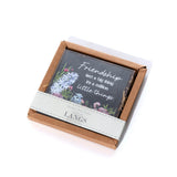 Richard Langs 10cm Floral Serenade 'Friendship' Slate Coaster with Gift Box