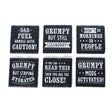 Richard Langs 10cm 'Grumpy Old Man' Slate Coaster (Choice of 6) - Old Railway Line Garden Centre