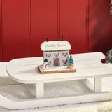 Richard Langs Christmas 10cm 'Nadolig Llawen' Snowy Christmas Cottage Ornament