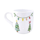 Richard Langs 13cm Kitschmas  Embossed Ceramic Christmas Tree Mug