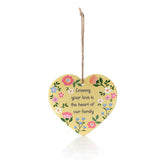 Richard Lang 15cm Bright & Beautiful Ceramic 'Granny Heart of Family' Hanging Heart