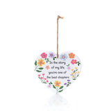 Richard Lang 15cm Bright & Beautiful Ceramic 'You're The Best' Hanging Heart