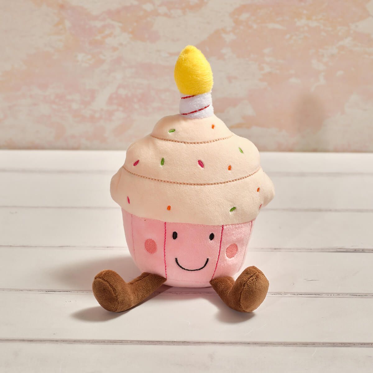 Richard Langs 17cm Foodie Birthday Cupcake Soft Plush Toy - Old Railway Line Garden Centre
