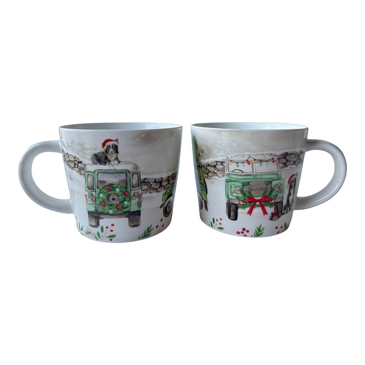 Richard Langs 18cm Christmas Farm Stoneware Wrap-Around Mug