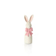 Richard Langs 22cm Farmhouse Standing Bunny with Bow Polyresin Ornament - Old Railway Line Garden Centre