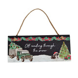 Richard Langs 24cm Christmas Farm Animals & Landy Plaque