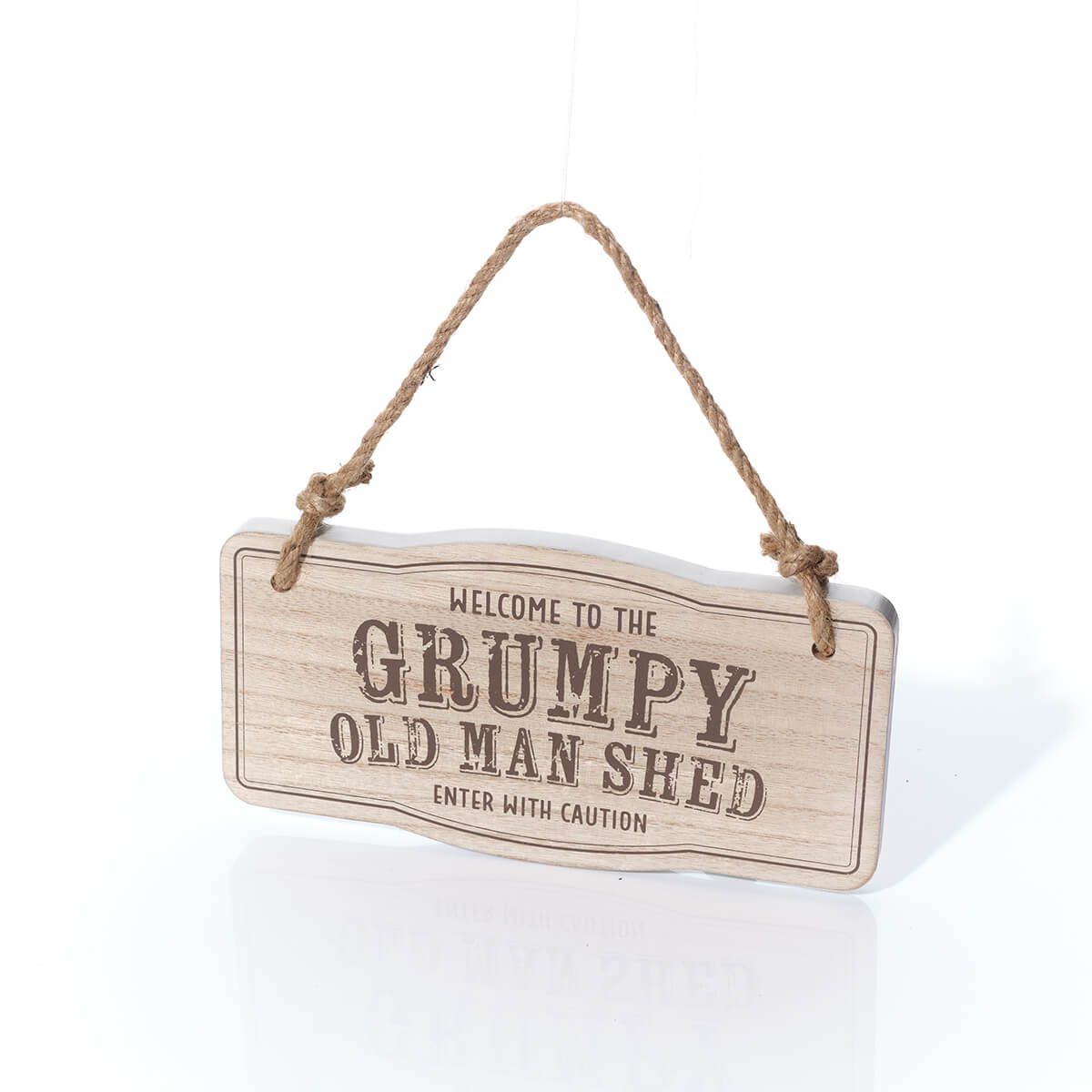 Richard Langs 24cm 'Grumpy Old Man Shed'  Wooden Plaque