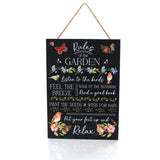 Richard Langs 28cm Garden Birds 'Garden Rules' Plaque