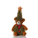 Richard Langs 29cm Sitting Plush Bear & Christmas Tree Ornament