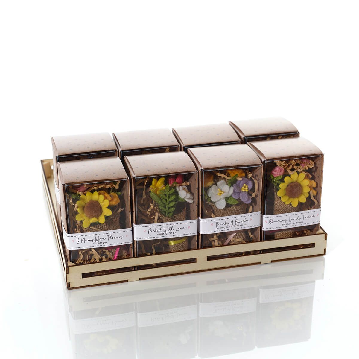 Richard Lang 12cm Bright and Beautiful Tiny World Mini Flower Bouquet (Choice of 4)