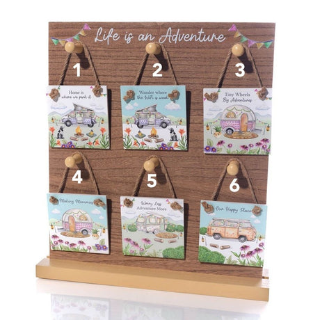 Richard Langs Camp Life Square Hanging Decoration - (Choice of 6) - Old Railway Line Garden Centre