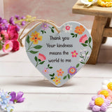 Richard Lang 15cm Bright & Beautiful Ceramic 'Thank You' Hanging Heart
