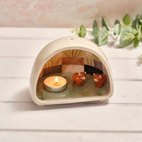 Richard Langs Two Highland Cows Ceramic Tealight Holder