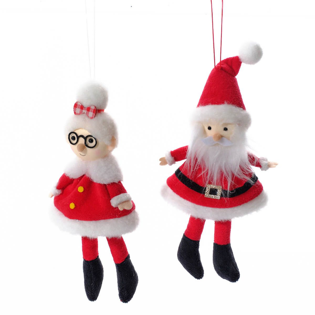Richard Langs Christmas Mr & Mrs Claus Dressed Hanger (Choice of 2)