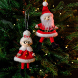 Richard Langs Christmas Mr & Mrs Claus Dressed Hanger (Choice of 2)