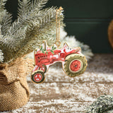 Richard Langs Christmas On The Farm Metal Shaped Tractor Hanger