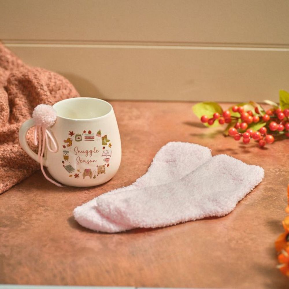 Richard Langs 13cm Cosy Chapter Snuggle Season Mug with Socks