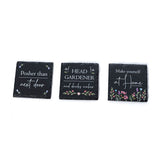 Richard Langs 10cm Cottage Garden Slate Coaster (Choice of 3)