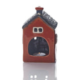 Richard Langs Cottage Stoneware Tealight Holder - Orange - Old Railway Line Garden Centre