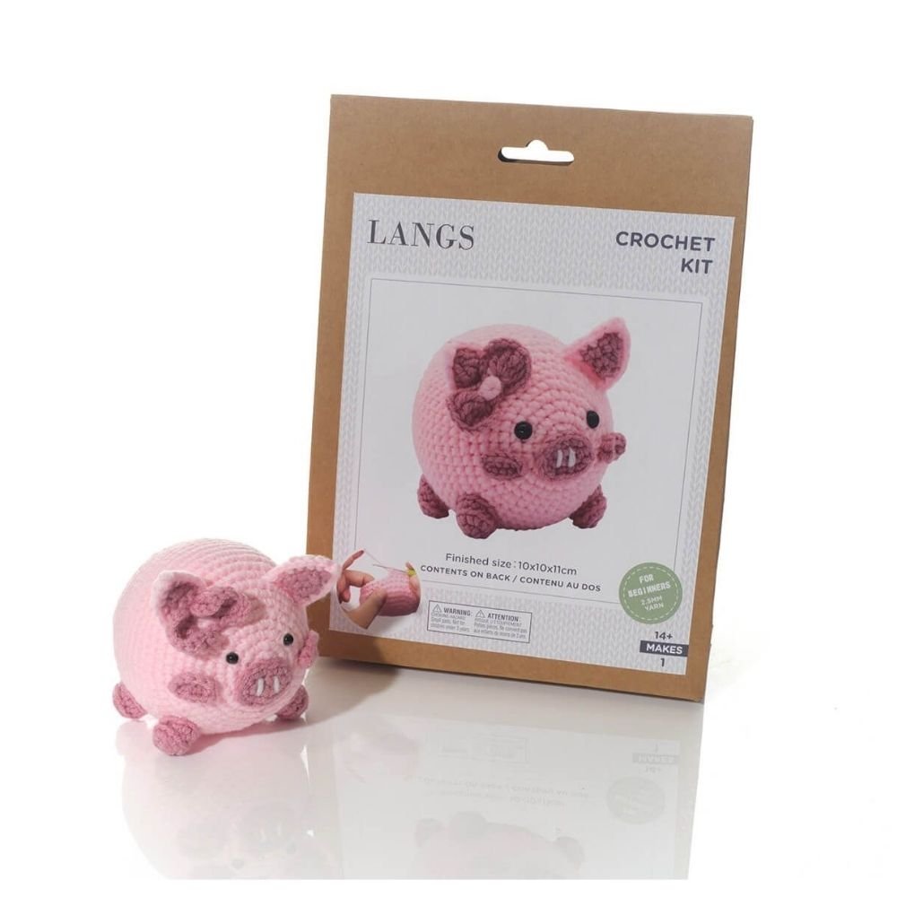 Richard Langs DIY Crochet Pig Kit - Old Railway Line Garden Centre