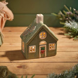 Richard Langs 16cm Evergreen Christmas Stoneware Candle Holder